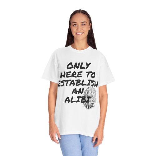 Humorous Alibi T-Shirt, Funny Tee, Unisex Graphic Shirt, Gift for Friends, Casual Wear, Unique Statement Shirt, True Crime